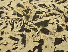 Clamp Dye . Natural Color Cotton Fabric ~ 22 { Per meter }